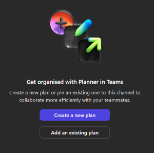 New Planner interface in Microsoft Teams.