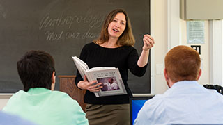 Rhonda Quinn, Ph.D., Teaching a Course at Seton Hall