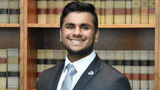 Buccino Leadership and School of Health and Medical Sciences Student Rishi Shah