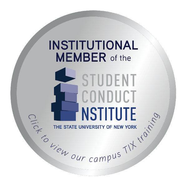 Badge for the Student Conduct Institute. 