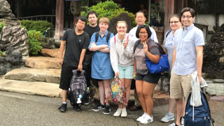 Seton Hall students studying abroad in Japan. 