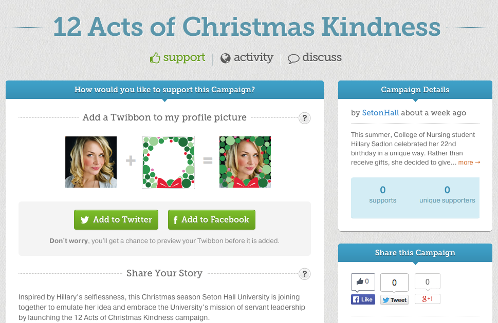 Twibbon Campaign Site Image