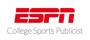 ESPN logo with the words &quot;College Sports Publicist&quot; listed below. 