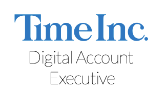Time Inc. logo with the words &quot;Digital Account Executive&quot; listed below. 