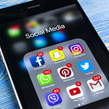 Social Media Apps on a Phone