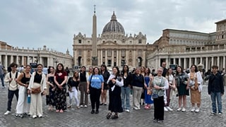 Study Abroad Students in St. Peter's Square
