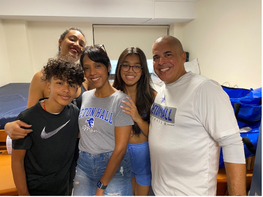 Maya Tejada with her family.