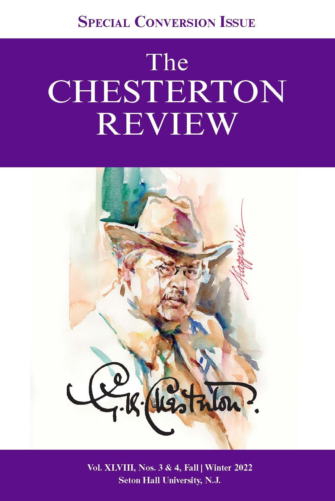 Image of the Chesterton Review, Vol 48, Numbers 3 and 4, Fall Winter 2022 