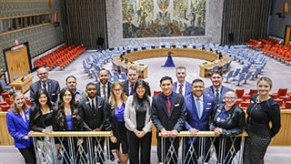 Students at the 2023 UN Summer Intensive Program.