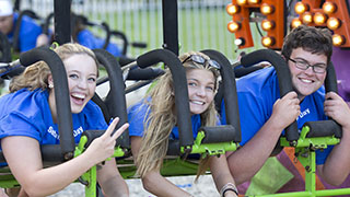 Students on a Ride During Welcome Week