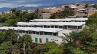 A school on a hill in Honduras.
