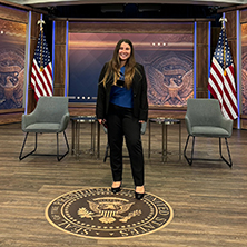 Anna Lulkin at the White House