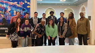 Students explore Newark Museum of Art.
