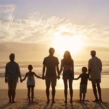 Family on a Beach