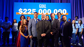 Seton Hall announces campaign at launch event.