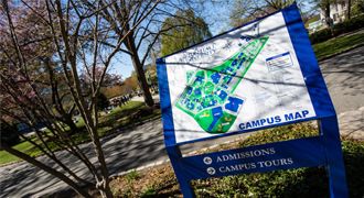 Image of a campus map 