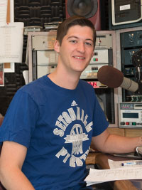 Clayton Collier in the WSOU booth