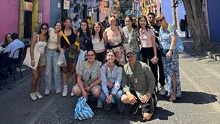 Seton Hall students toured Mexico during a spring 2025 service learning trip.