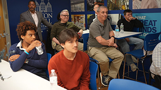 Audience at Darrin Porhcer speech
