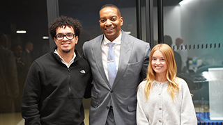 Darrin Porcher with students