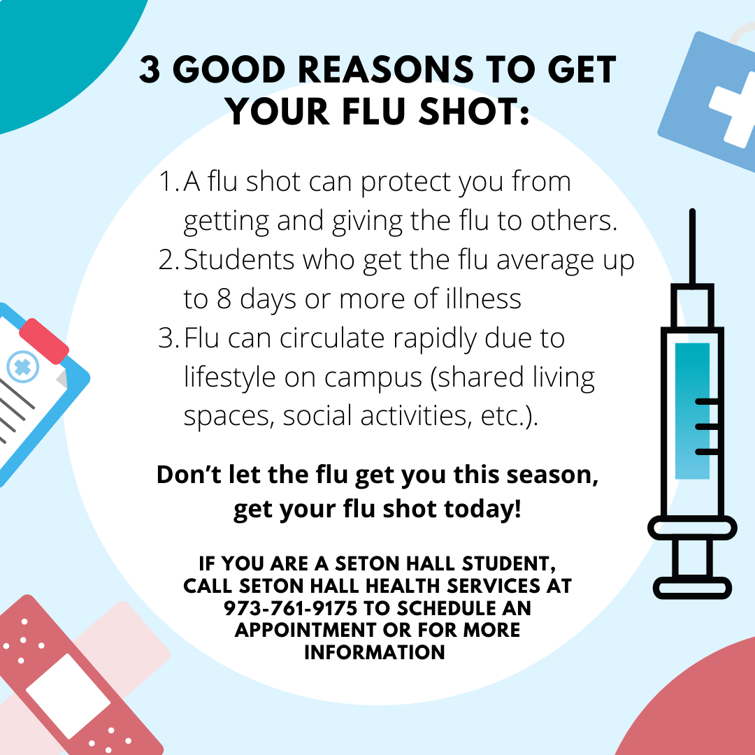 Flyer Promoting 3 Good Reasons to Get Your Flu Shot