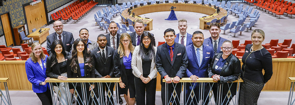 Students at the United Nations