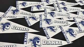 Pennants from Spring Student Services Conference
