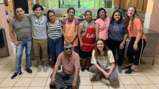 DOVE students with family in El Salvador