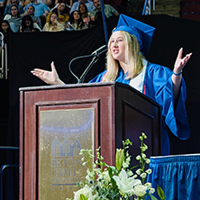 Erin E. Barno at Commencement