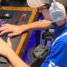 Seton Hall Esports competing in the 2019 EGF Rocket League Championship.