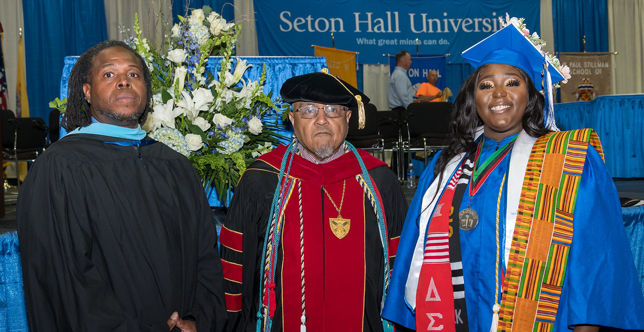 Julius Moore II, Rev. Dr. Forrest Pritchett and Fatimah Toure