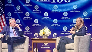Brent Johnson and Governor Mikie Sherrill