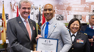 Photo from New Jersey Governor’s We Value Our Veterans Award ceremony