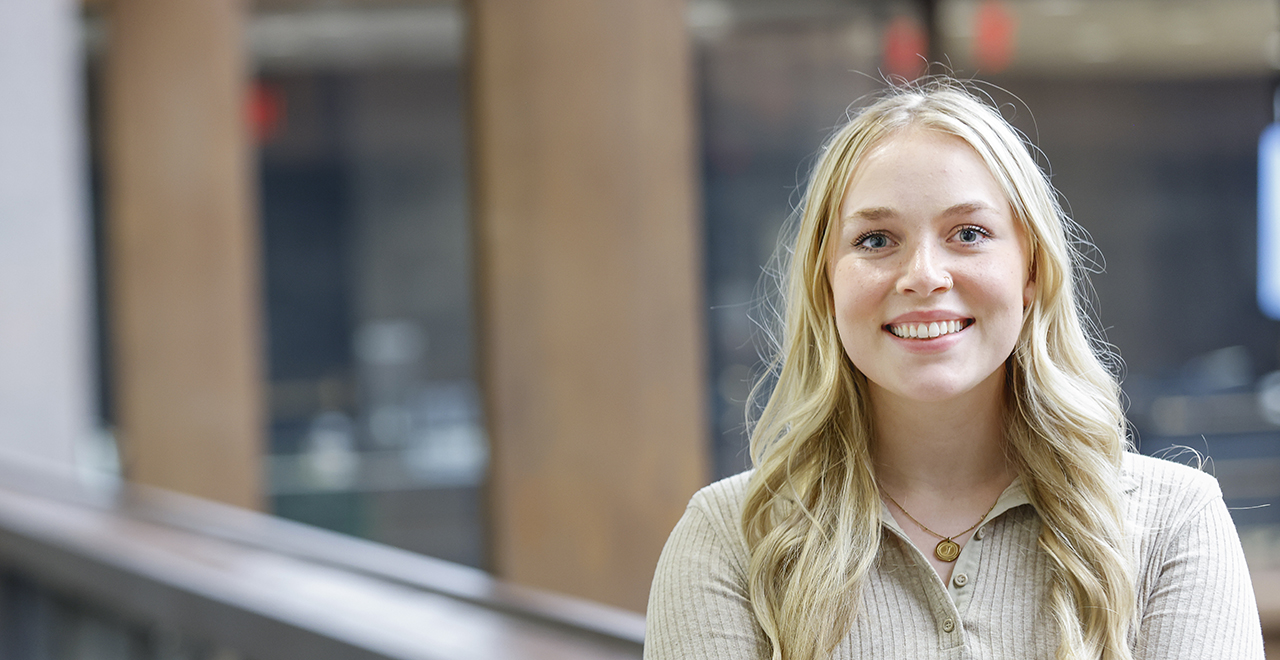 A photo of a graduate student.