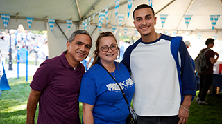 Student and parents enjoying the festivities.