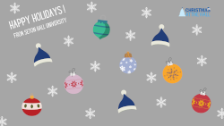 Happy Holiday Microsoft Teams background.