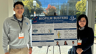 Dr. Chu with student