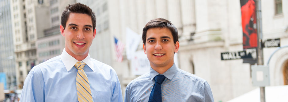 Business school interns on Wall Street.