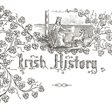 Irish history grayscale line-art