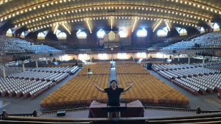 Jason Tramm in auditorium