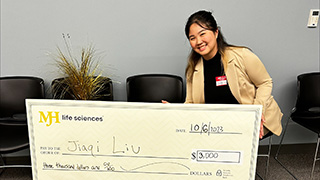 Jiaqi Liu ’23 won the NJ State Sales Competition hosted by MJH Life Sciences.