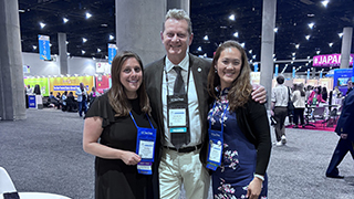 Johanna Pan-Carr and Andrea Hundley meeting with Professor Salvatore Moccia from EIT Digital