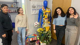 students posing for event 