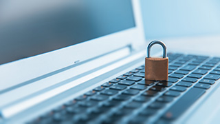 Lock on a laptop