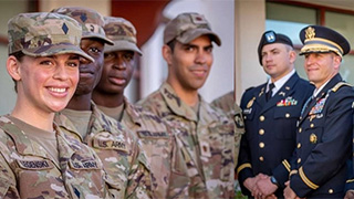 Pirate BattalionThe Pirate Battalion presented the Colors at basketball gameFlag Retirement Ceremony a photo of Pirate Battalion and Boy Scoutsa photo of military