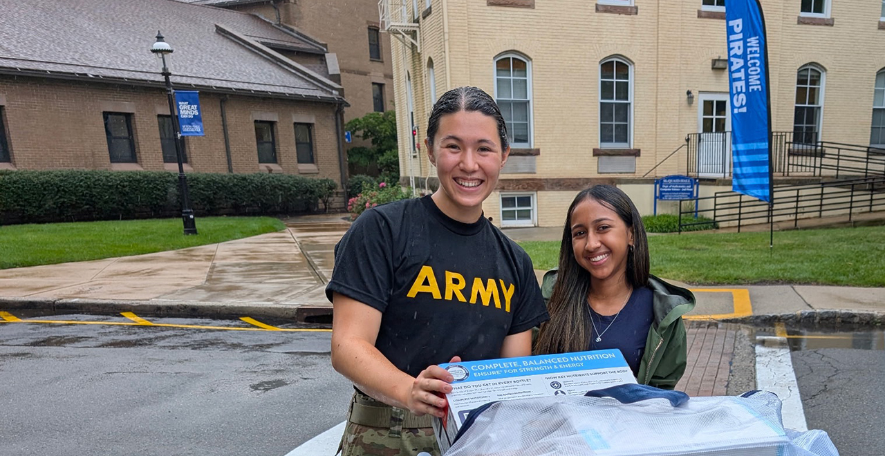 A photo of students moving to campus.