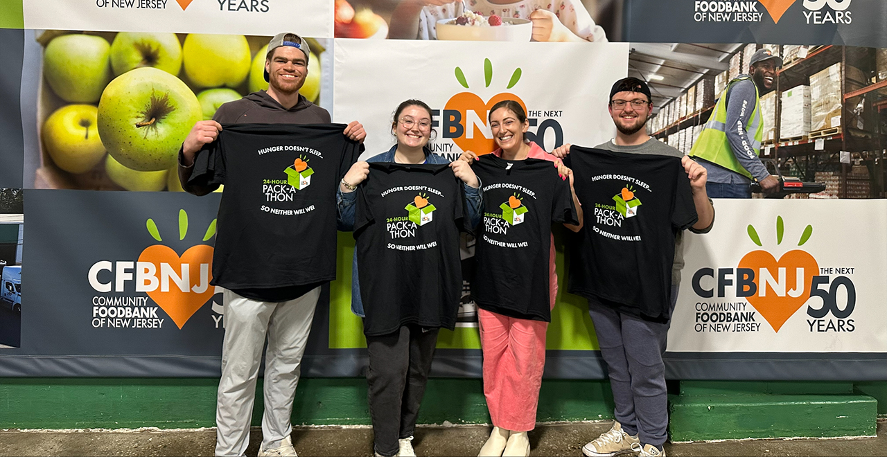 MPA students pitched in at the Community Food Bank