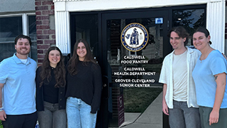 MSOT students at Caldwell Food Pantry