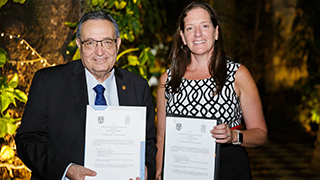 Symbolic signing: Naatus and Fr. Yanez