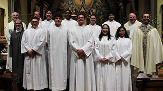 OCIA candidates after receiving their sacraments